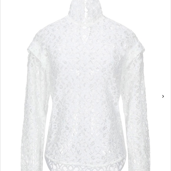Sandro Colette lace blouse NWT size L - Picture 4 of 9